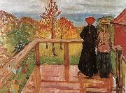 Edvard Munch Rain painting